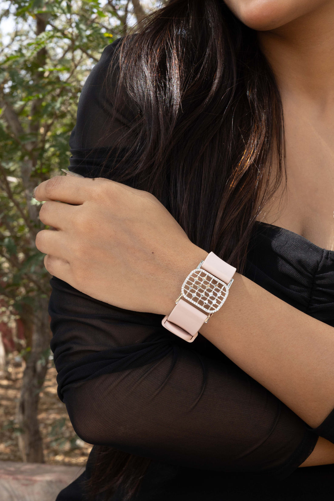 Cinderella silver watch band