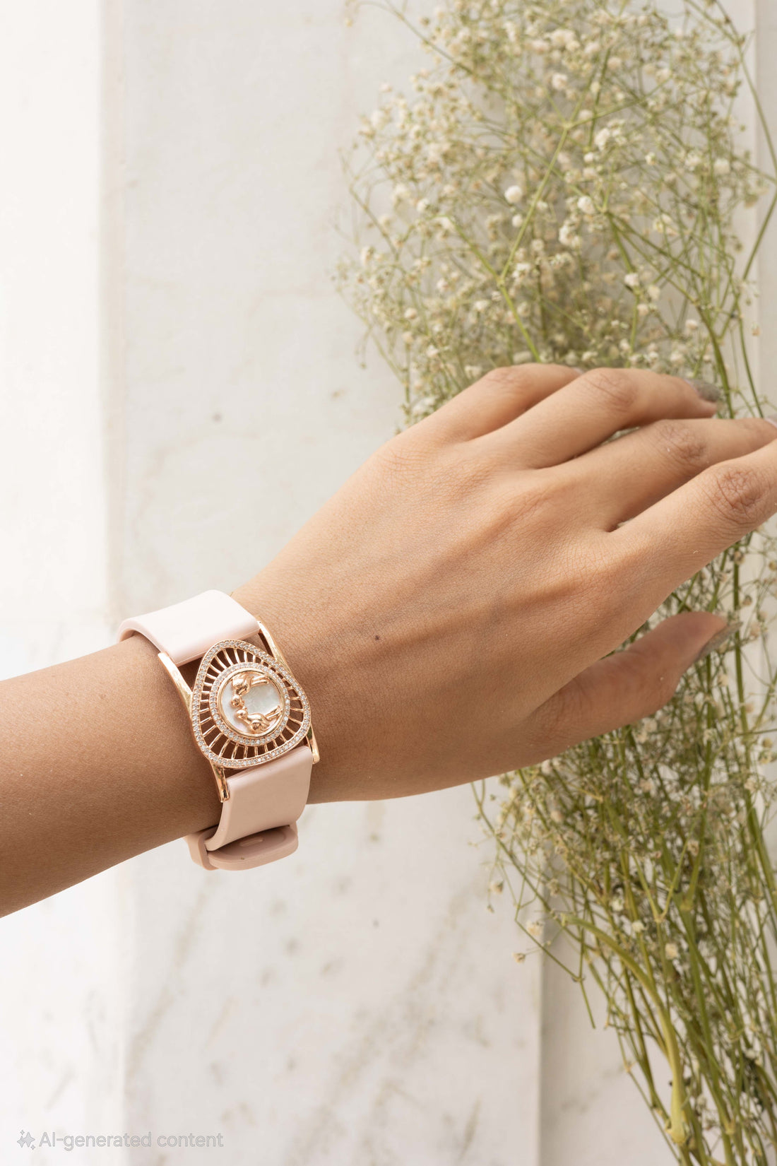 Cinderella silver watch band