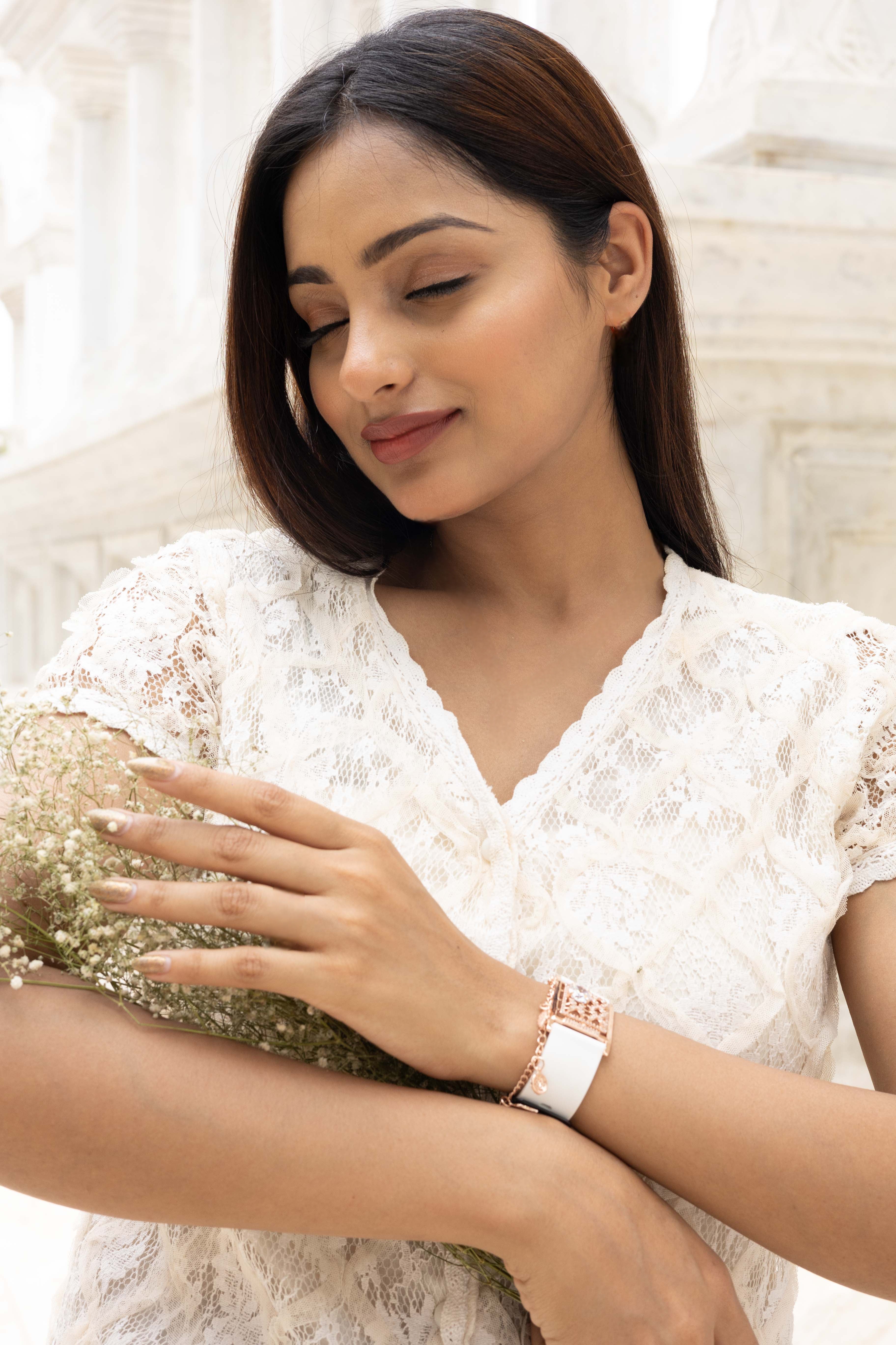 Cinderella silver watch band