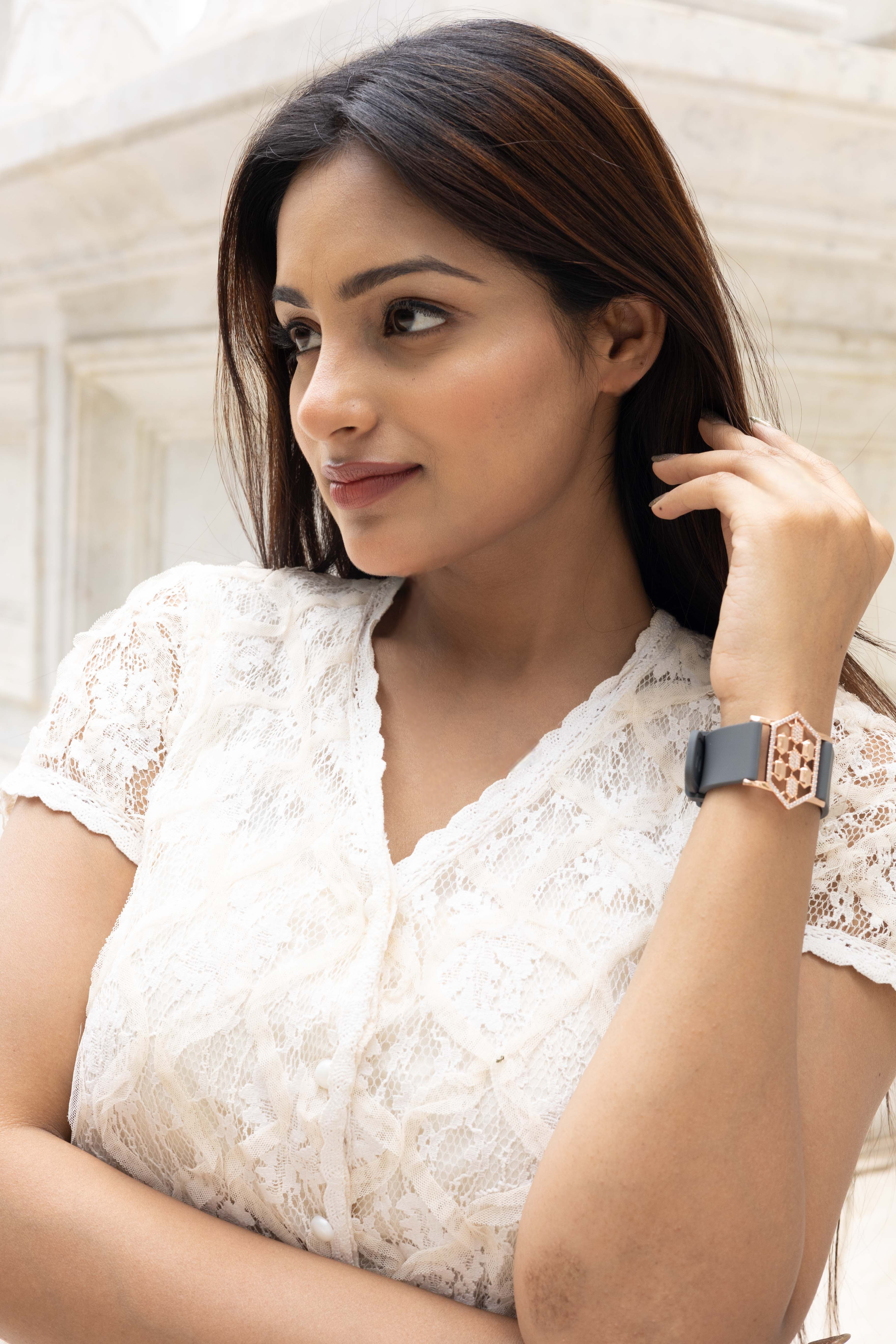 Cinderella silver watch band