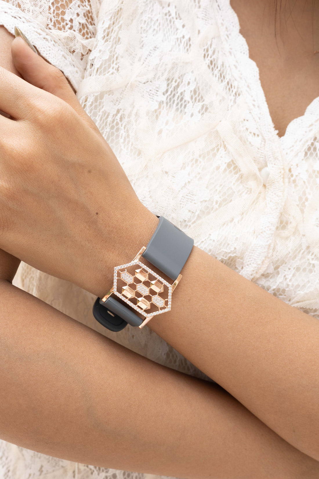 Cinderella silver watch band