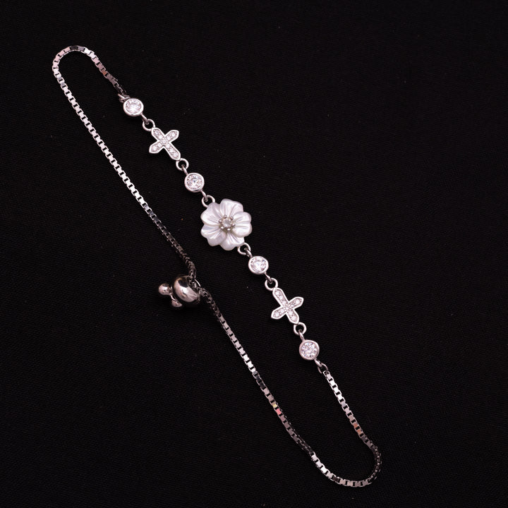 MOP Adjustable Bracelet white