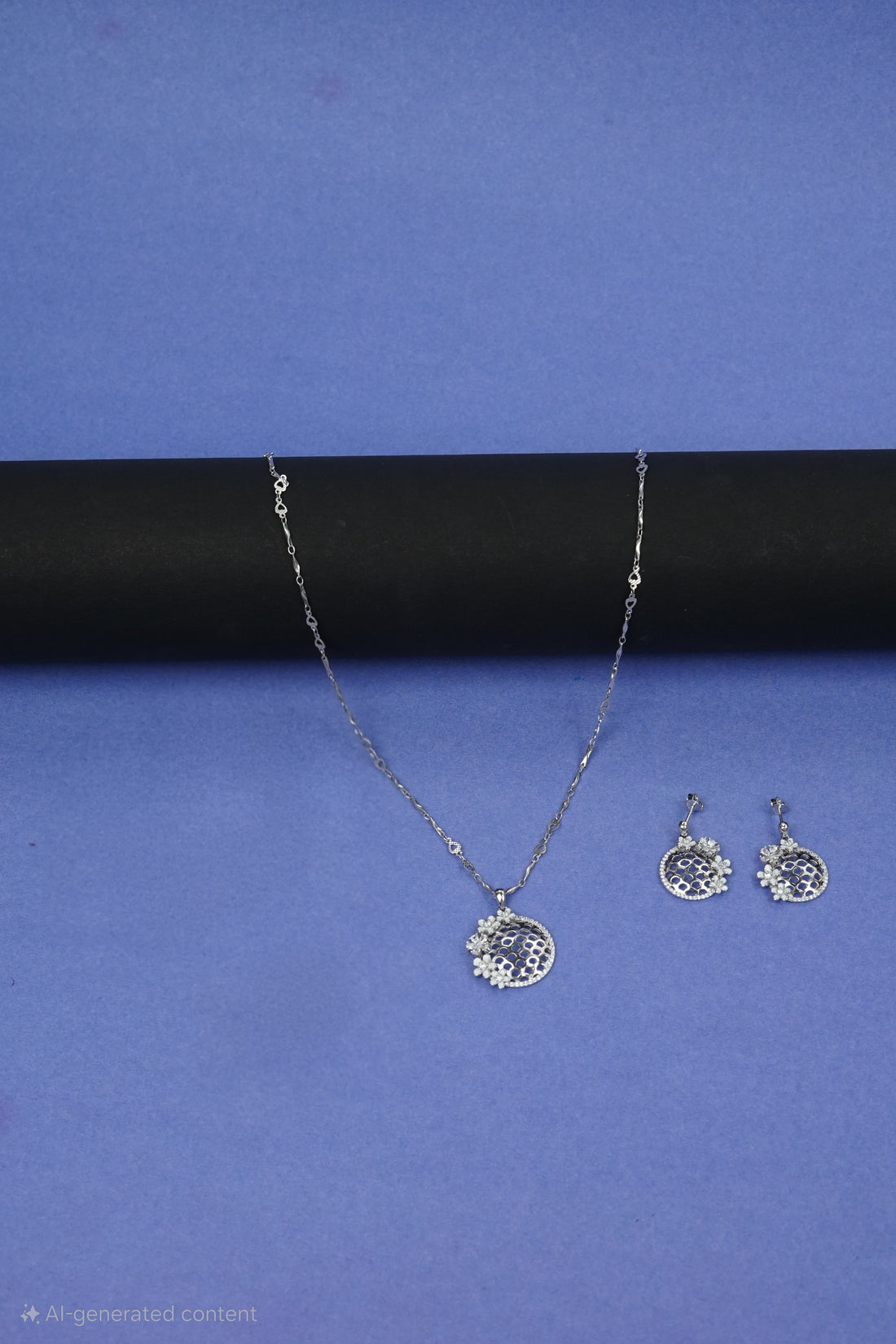 Net cutting pandel set with flowers in side